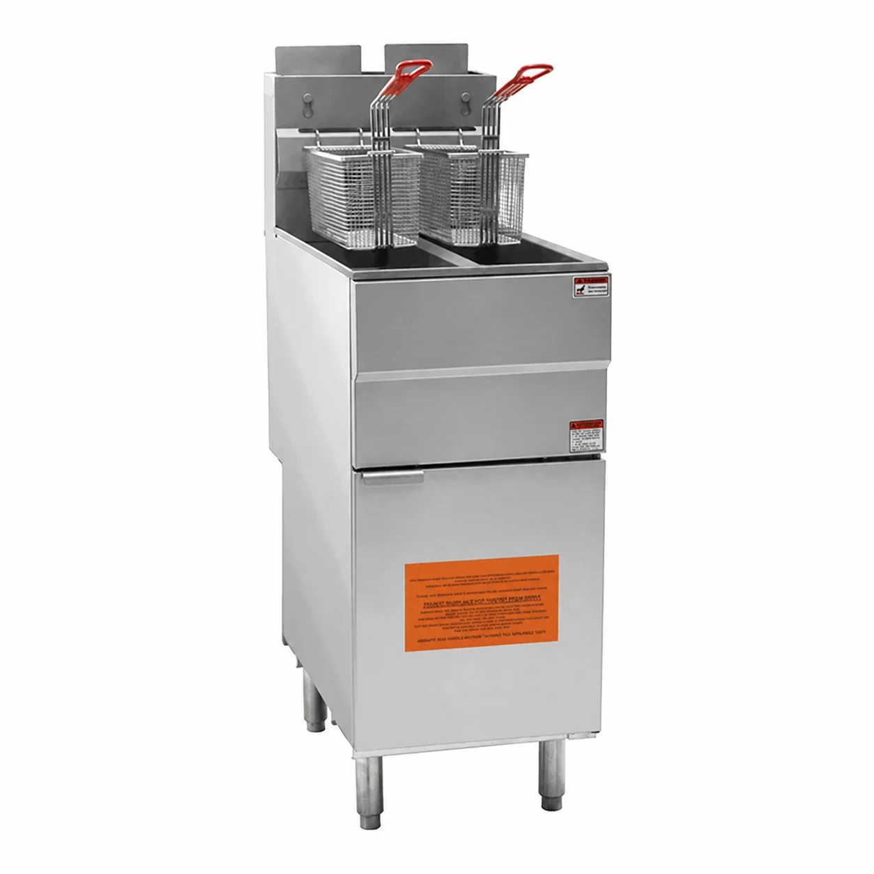 Gas Split tank fryer W/out filter