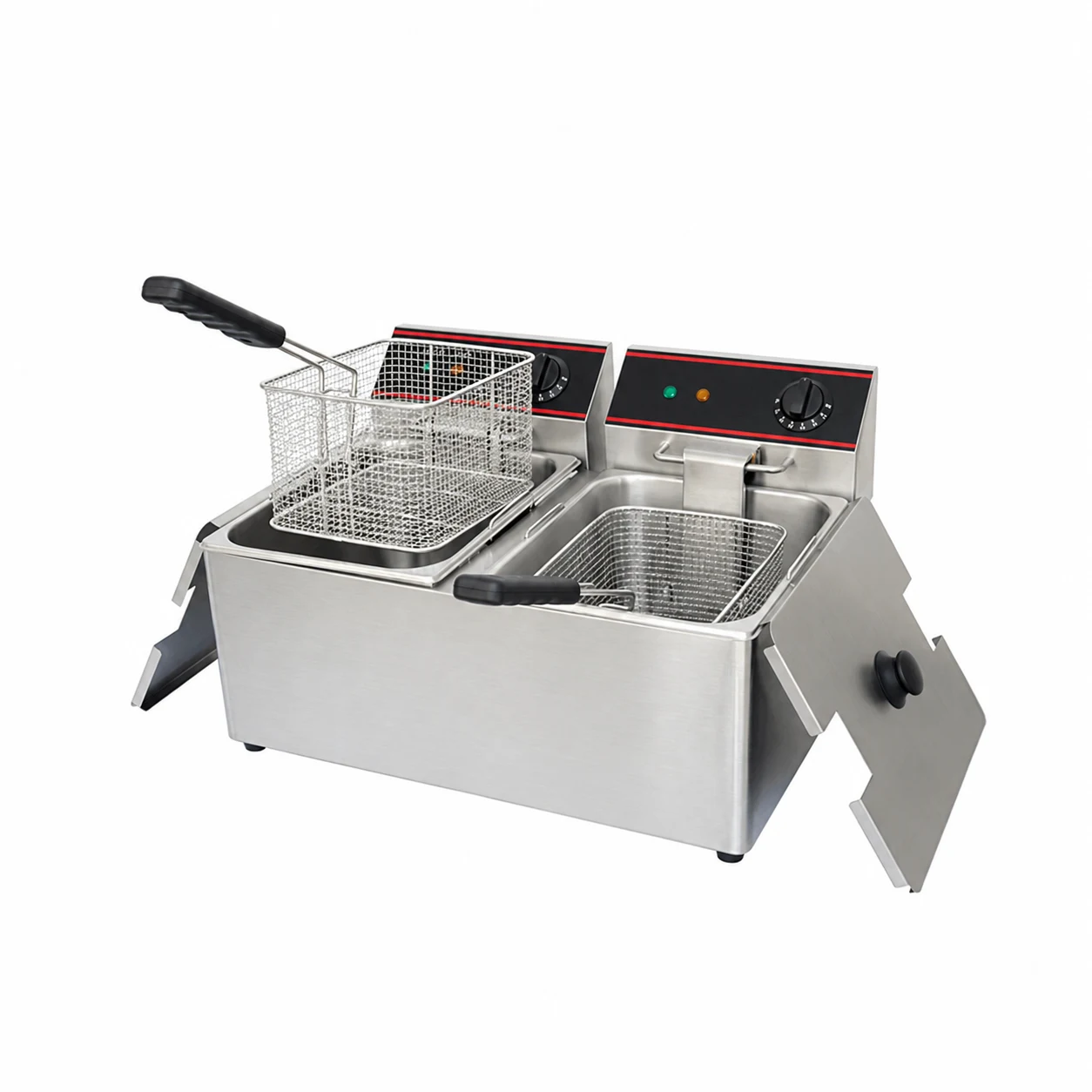 Electric table top twin tank fryer